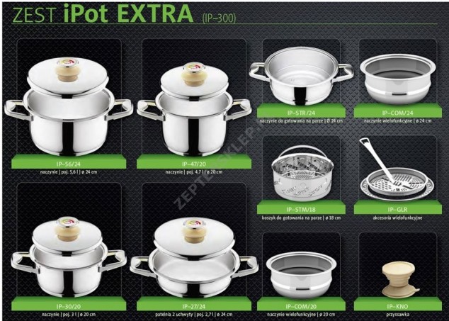 Zestaw naczyń ZEST iPOT EXTRA GRATIS Zepter