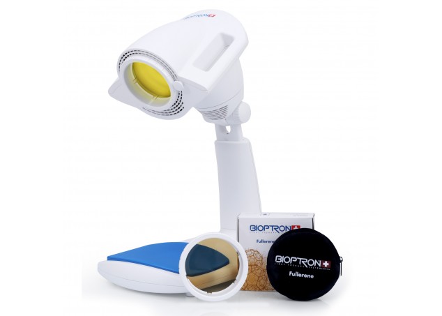 Bioptron Pro 1 na statywie stołowym Zepter + Filtr Fulerenowy